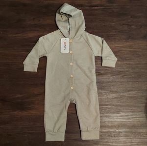 PatPat Baby Boy Girl Green 9-12 Month Button Up Onsie Outfit New With Tags NWT